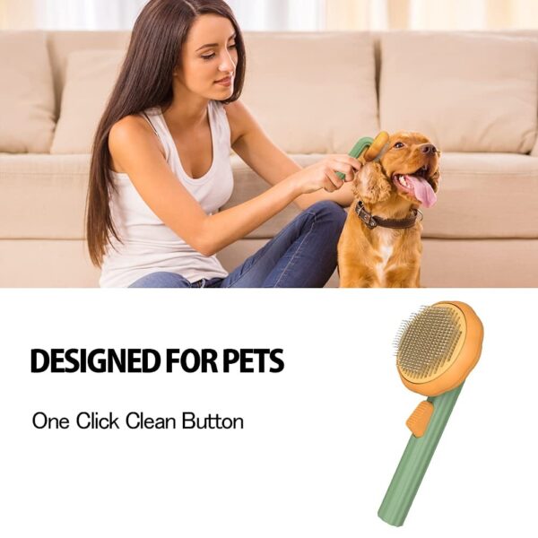 Self-Cleaning Pumpkin Pet Grooming Brush - Image 8