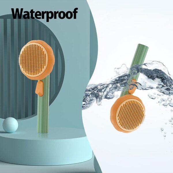 Self-Cleaning Pumpkin Pet Grooming Brush - Image 3