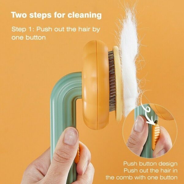 Self-Cleaning Pumpkin Pet Grooming Brush - Image 6