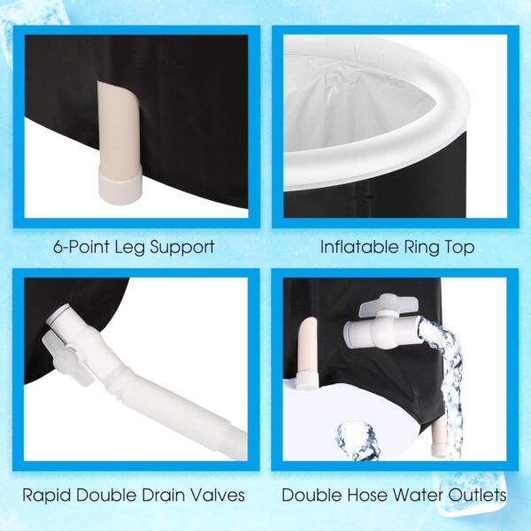 Foldable Portable Ice Bath Tub for Athlete Recovery - Image 3