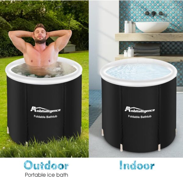 Foldable Portable Ice Bath Tub for Athlete Recovery - Image 2