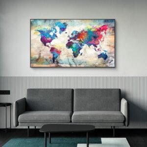 New Full Diamond Decorative Painting Diy Round Diamond Color Map Diamond Painting Manufacturer One Piece Dropshipping